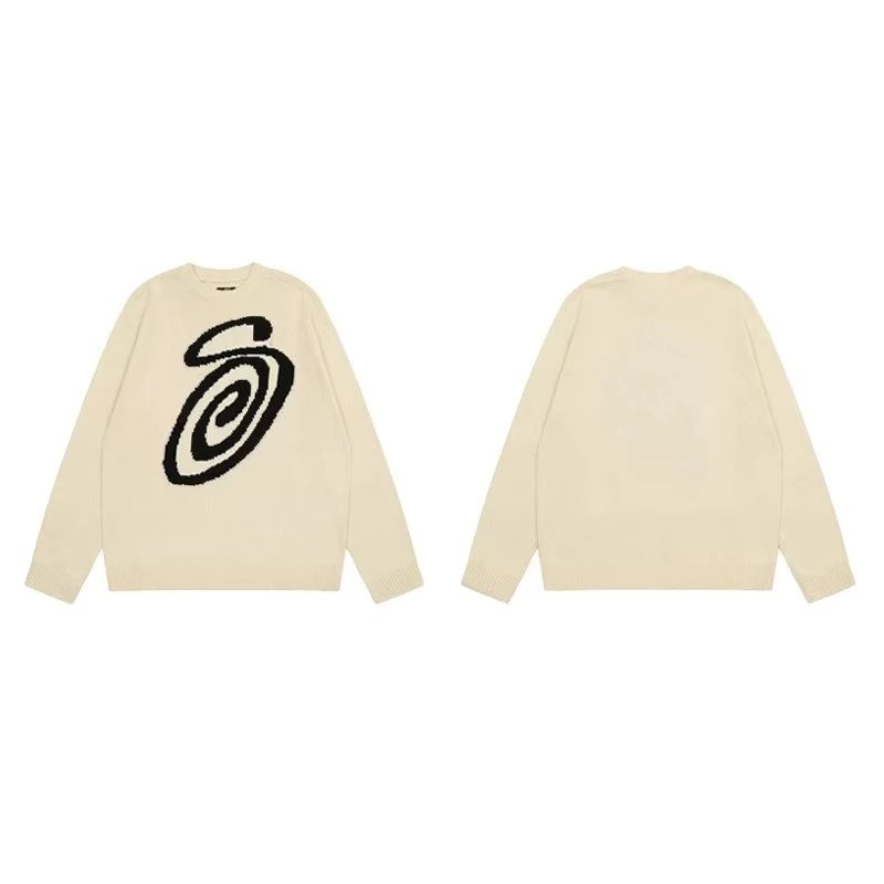 Stüssy Hoodies & Sweatshirts Waffle-Knit Raglan Crewneck Sweatshirt — 20