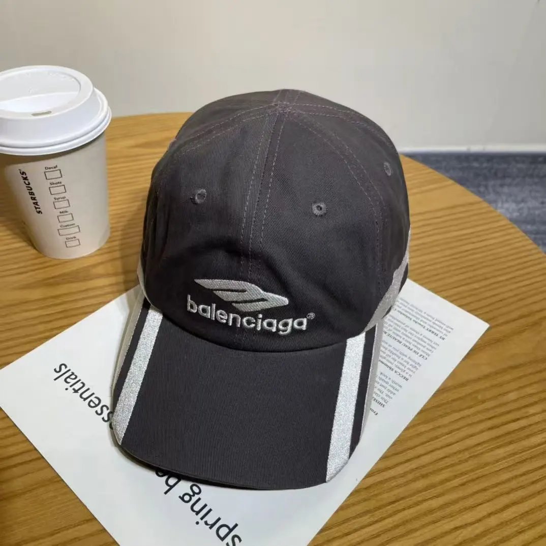 Unbranded Hats Embroidered Baseball Cap with Notched Brim — 25