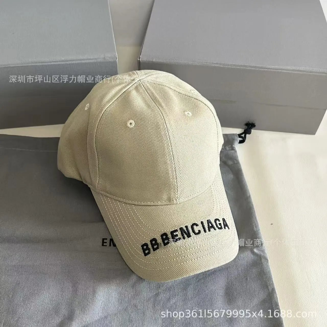 Balenciaga Hats Distressed Logo Baseball Cap — 15