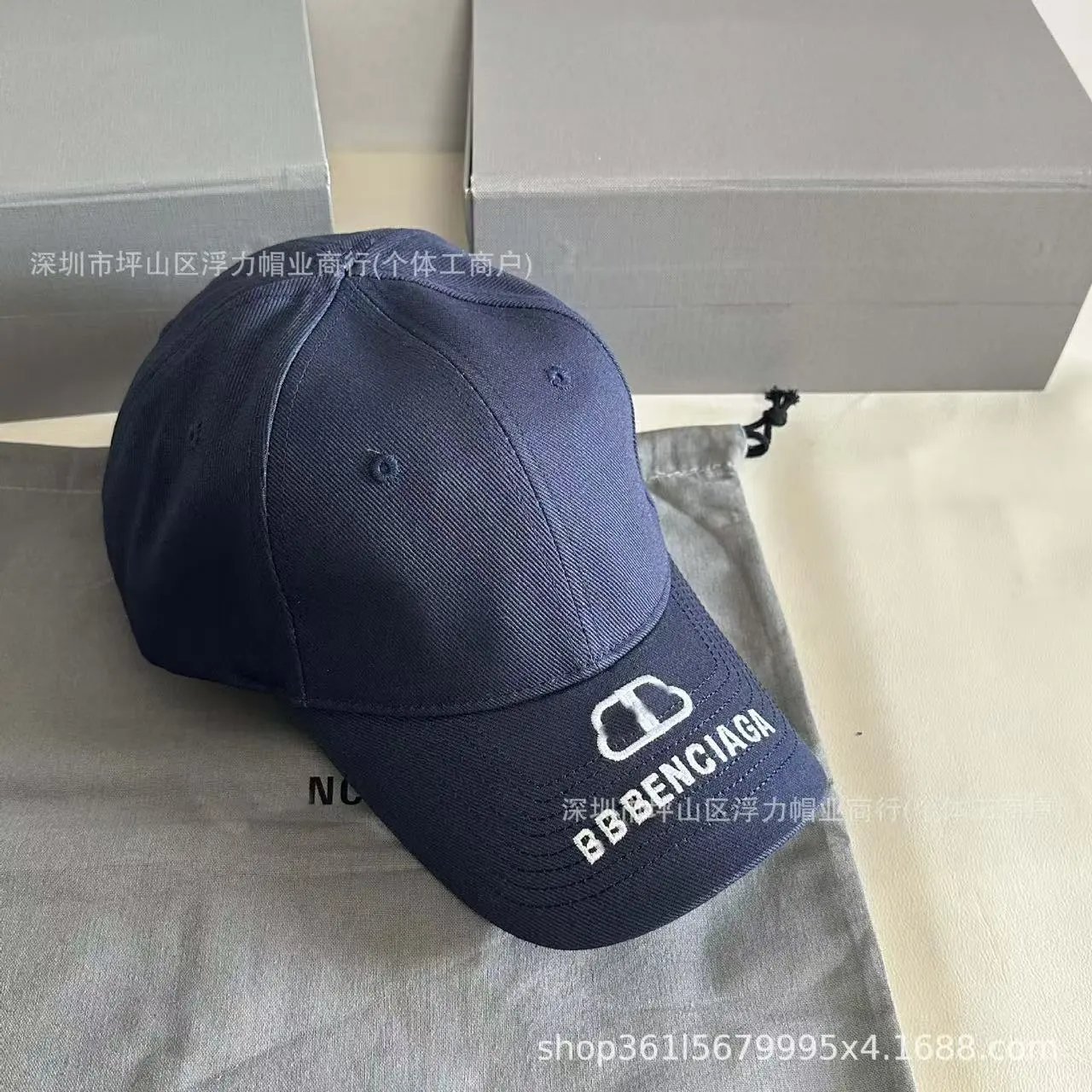Balenciaga Hats Distressed Logo Baseball Cap — 12