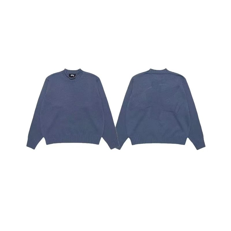Stüssy Hoodies & Sweatshirts Waffle-Knit Raglan Crewneck Sweatshirt — 10