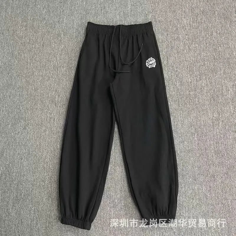 Balenciaga Trousers Wide-leg drawstring sweatpants with side stripes — 17