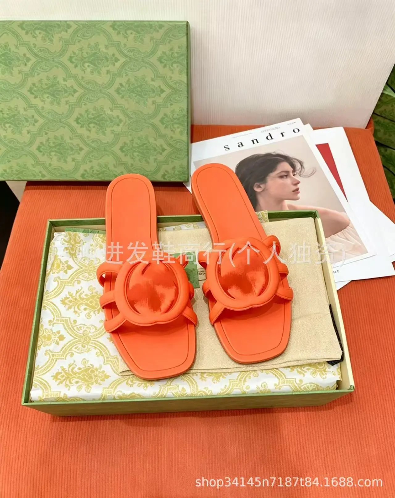 Christian Dior Slippers Dway logo-embroidered slide — 36