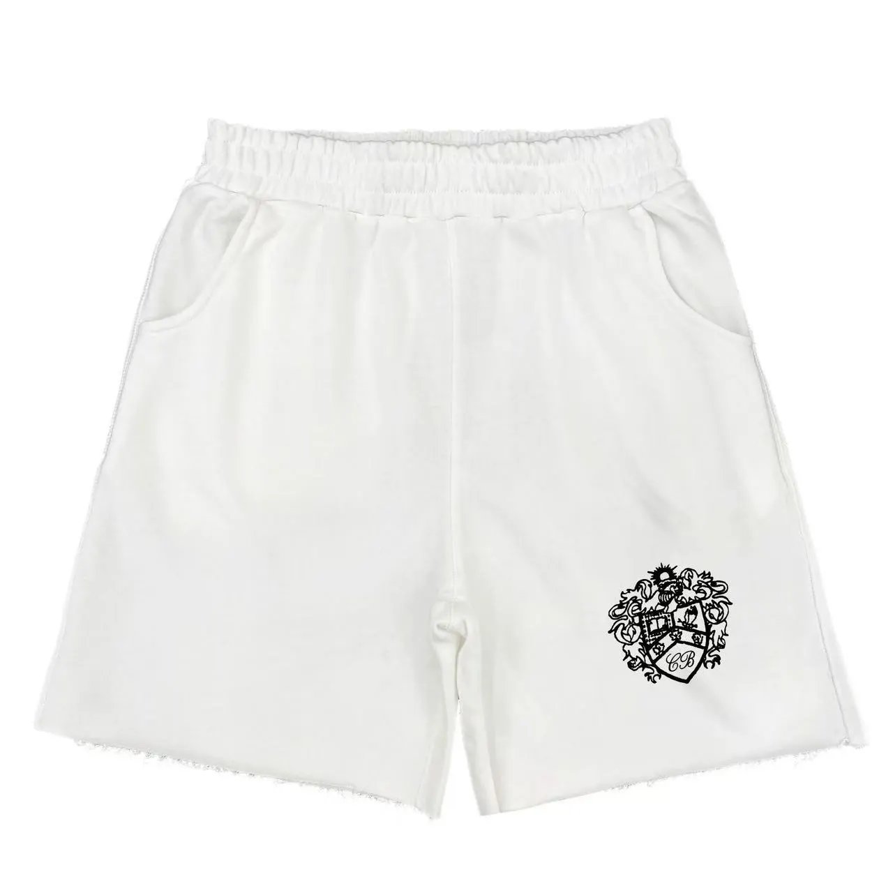 Cole Buxton Shorts CBX Logo Raw-Hem Sweat image 6
