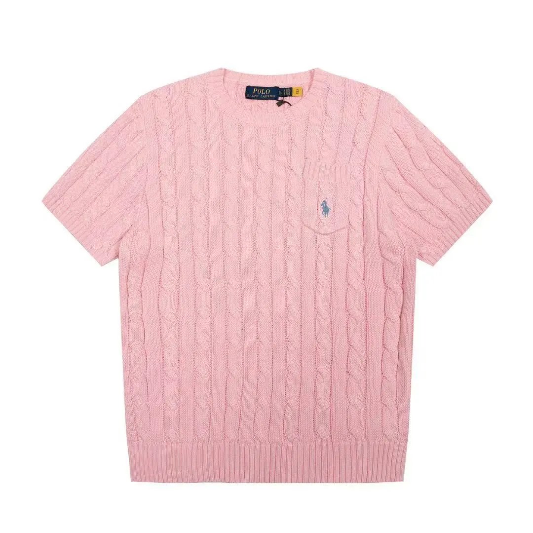 Polo Ralph Lauren Knitwear Short-Sleeve Cable-Knit Shirt — 13