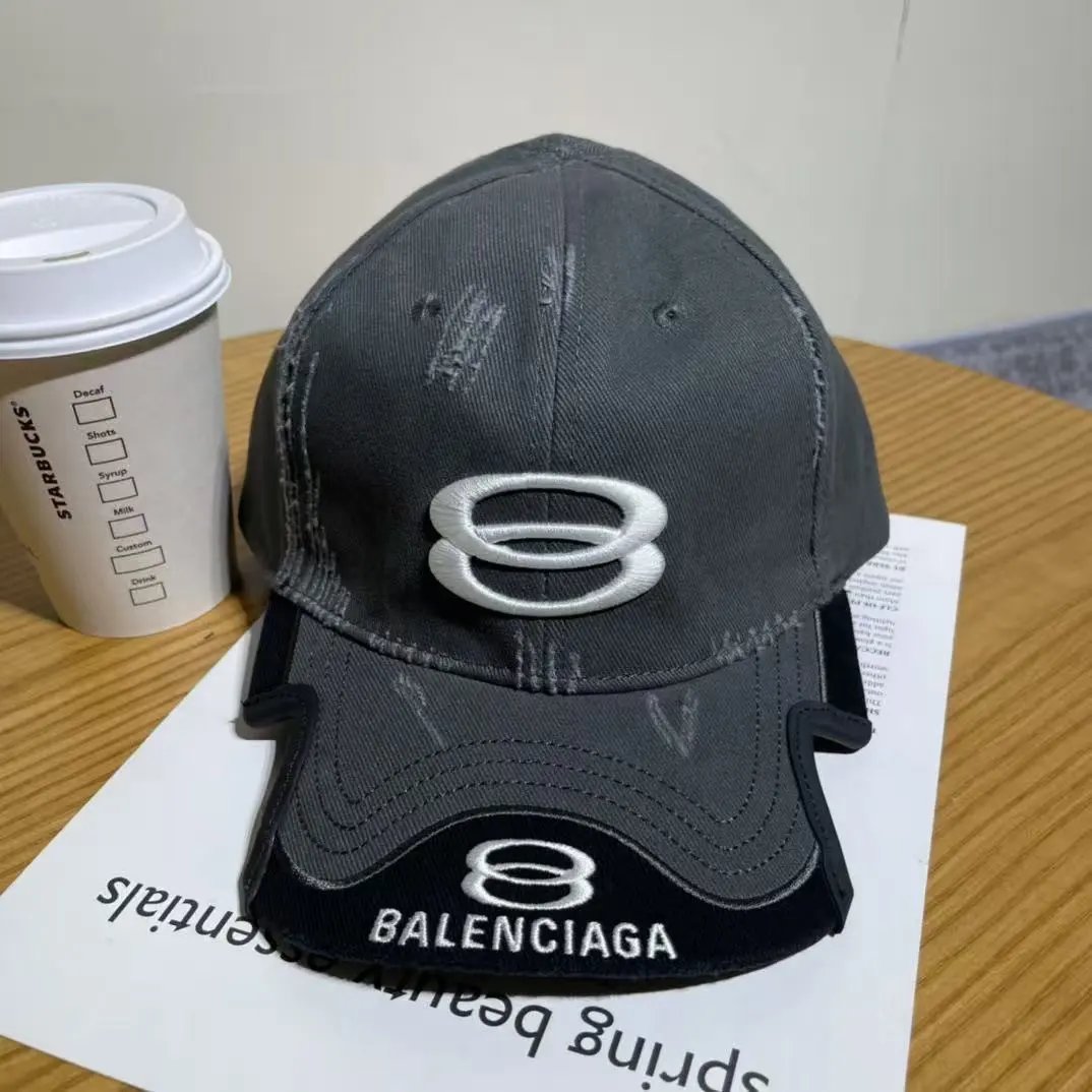 Unbranded Hats Embroidered Baseball Cap with Notched Brim image 9