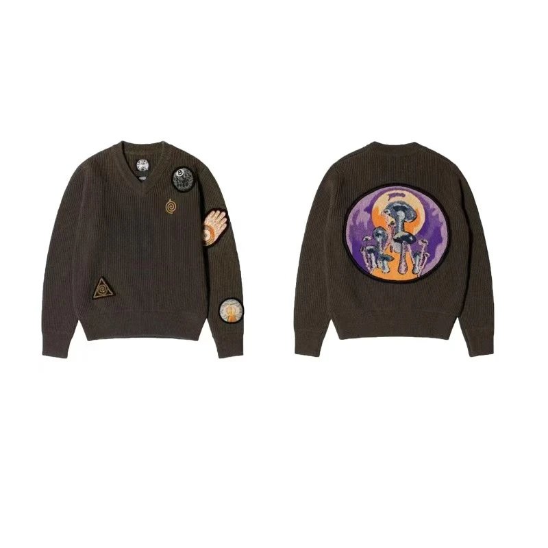 Stüssy Hoodies & Sweatshirts Waffle-Knit Raglan Crewneck Sweatshirt — 12