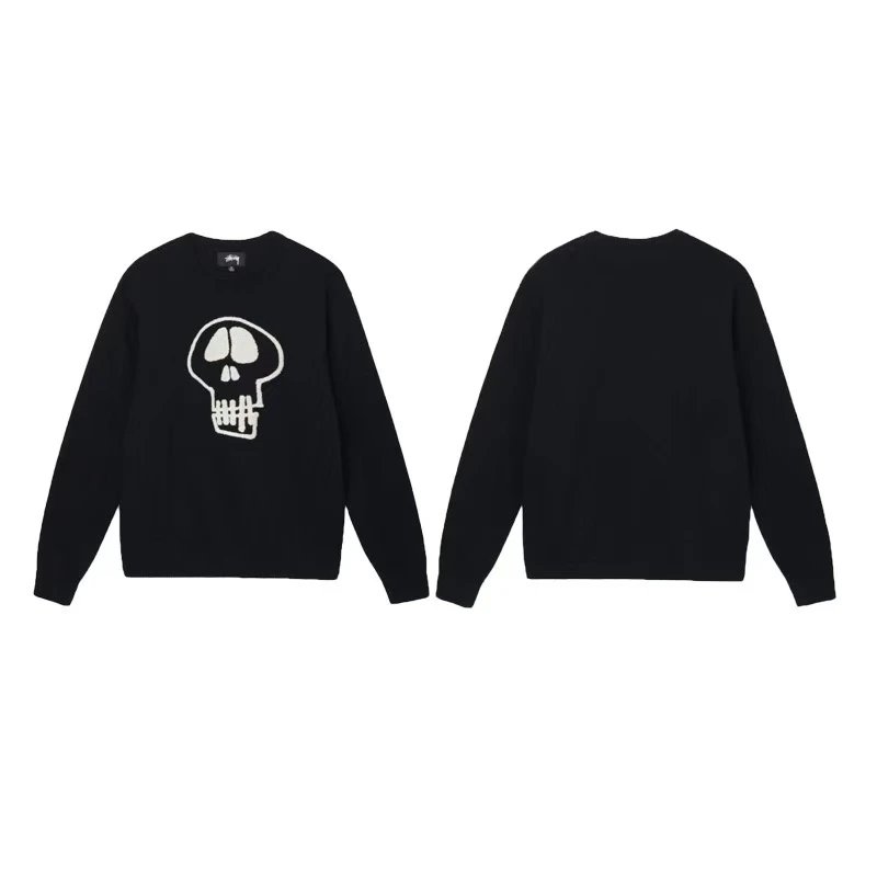 Stüssy Hoodies & Sweatshirts Waffle-Knit Raglan Crewneck Sweatshirt — 18
