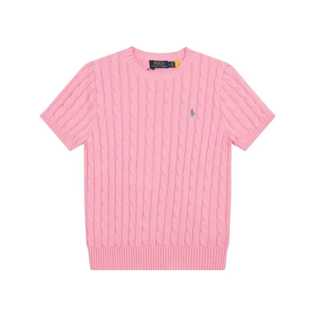 Polo Ralph Lauren Knitwear Short-Sleeve Cable-Knit Shirt — 39