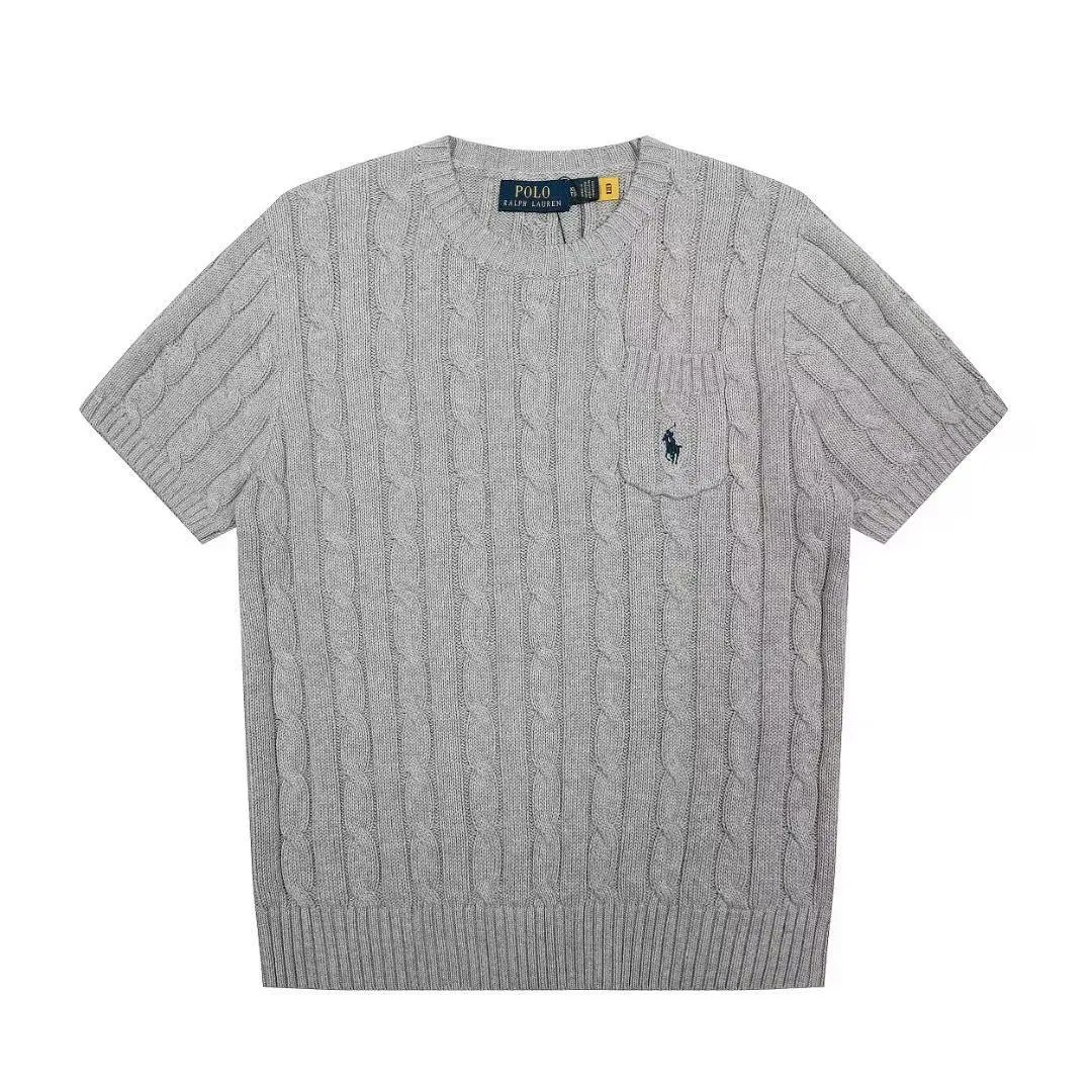 Polo Ralph Lauren Knitwear Short-Sleeve Cable-Knit Shirt — 12