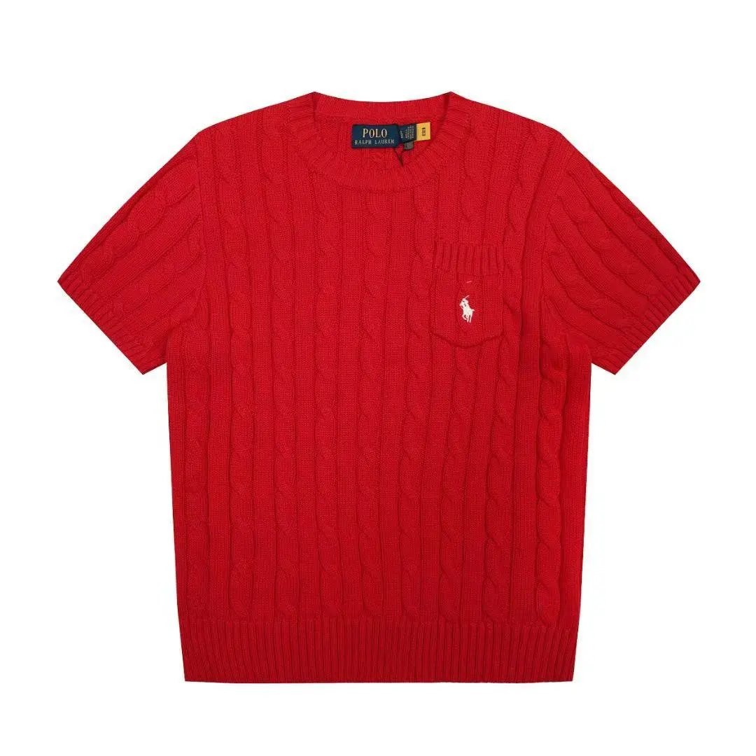 Polo Ralph Lauren Knitwear Short-Sleeve Cable-Knit Shirt — 19