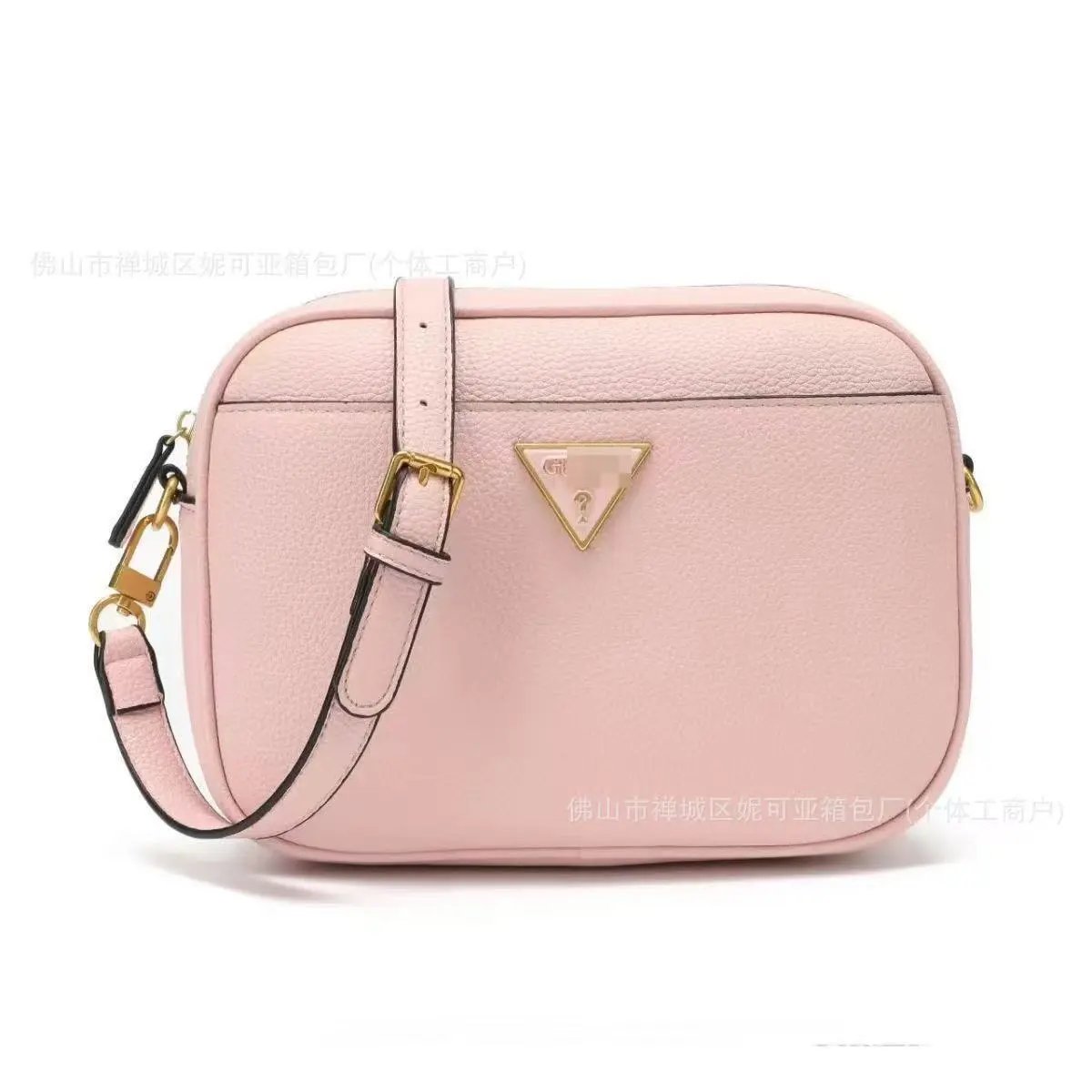 GUESS Crossbody Bags Double-Zip Logo-Print Chain-Strap Bag — 17(23.5*17.5*7.5CM)