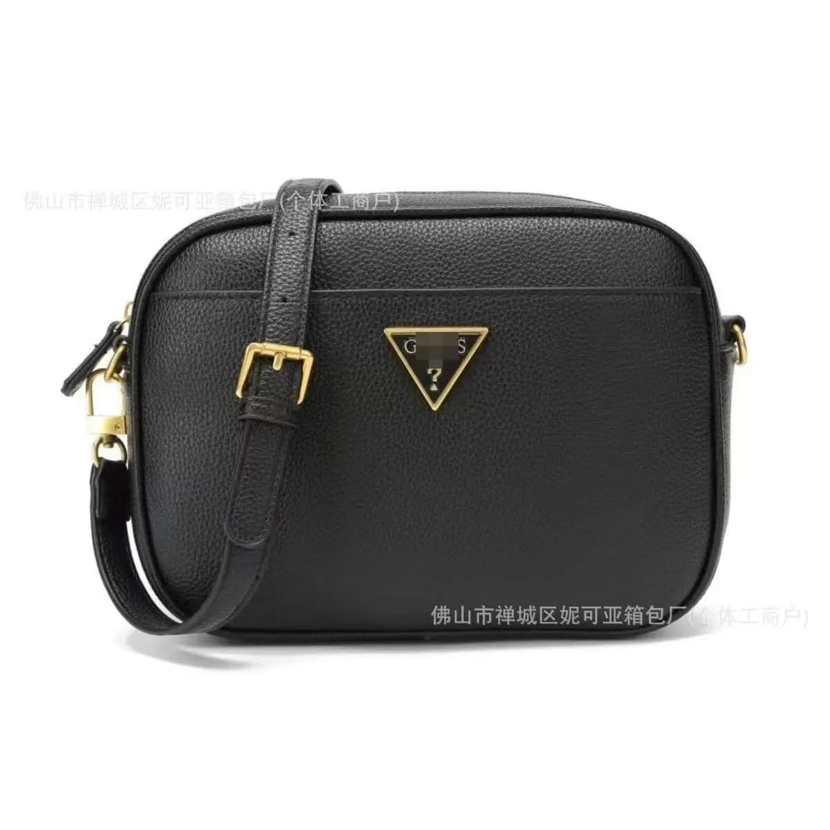 GUESS Crossbody Bags Double-Zip Logo-Print Chain-Strap Bag — 21(23.5*17.5*7.5CM)