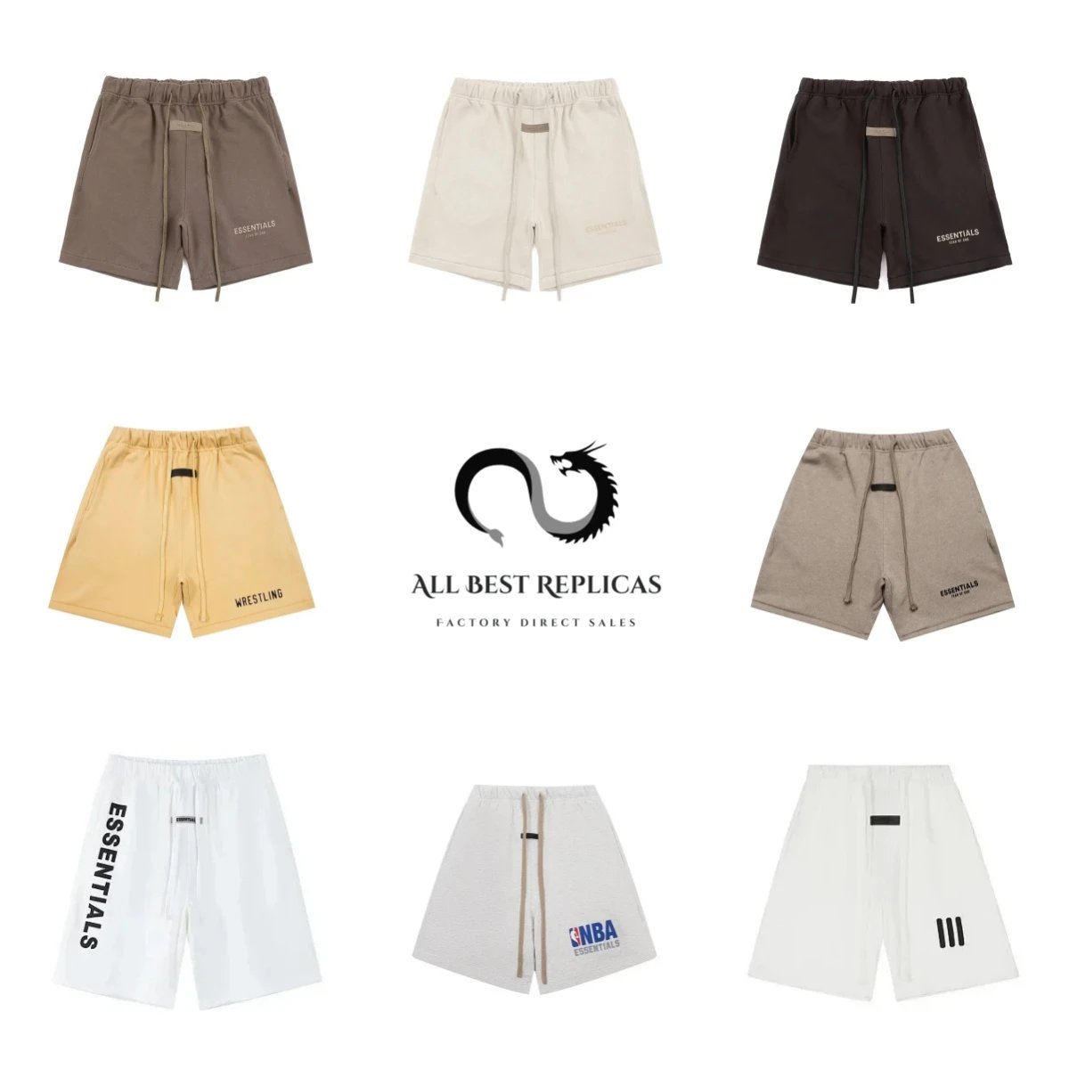 LL09- New FOG ESSENTIAL Shorts Casual Shorts for Men and Women+WhatsApp+18760592852