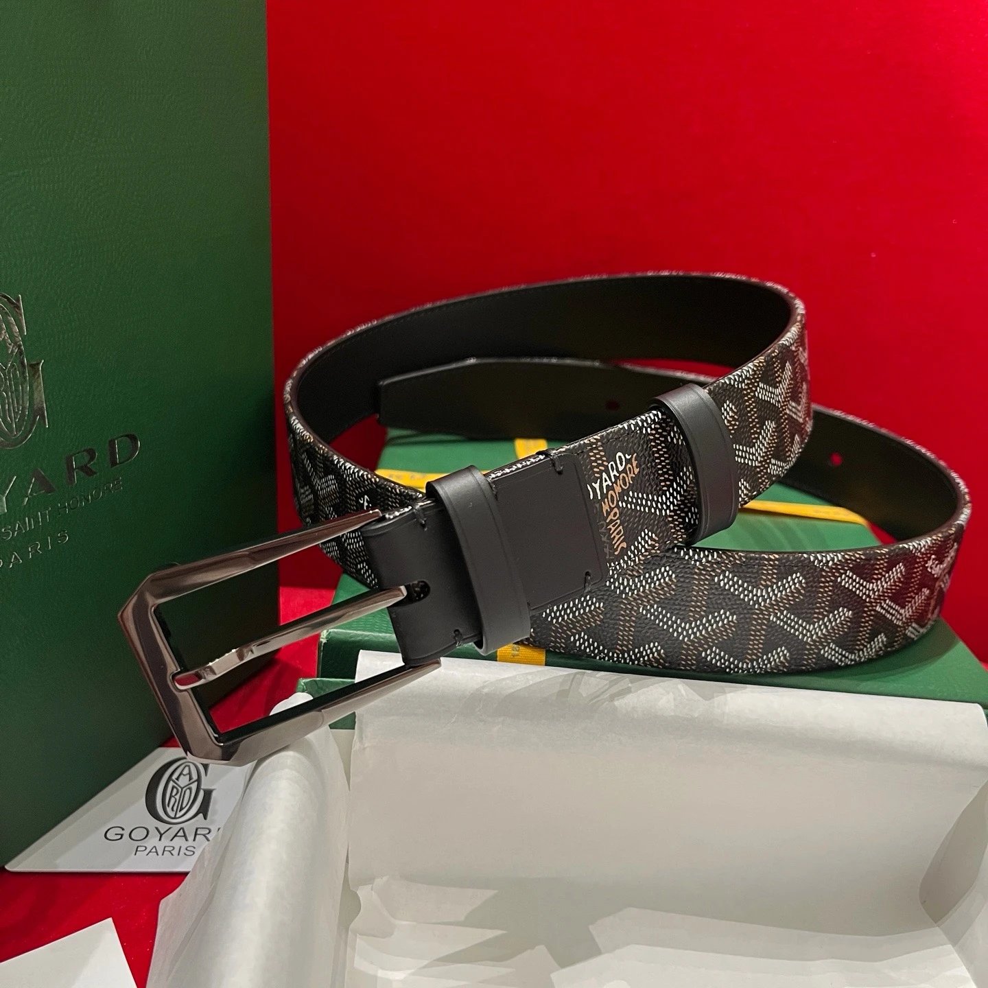 gunmetal big buckle-black
