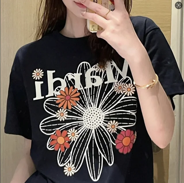 Unbranded T-Shirts Short-Sleeve Daisy Graphic product detail image 4