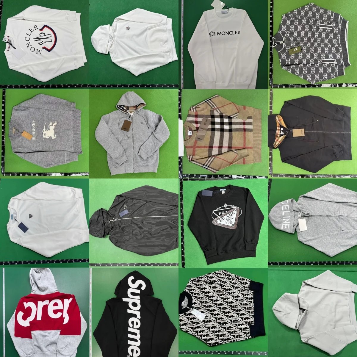 Collection of high quality brand sweaters, hooded sweatshirts and jackets