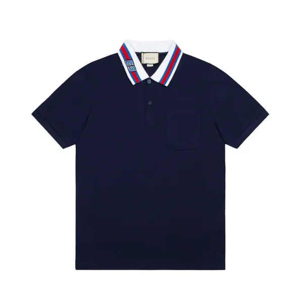 Gucci Web-Trimmed Polo Shirt White - 11