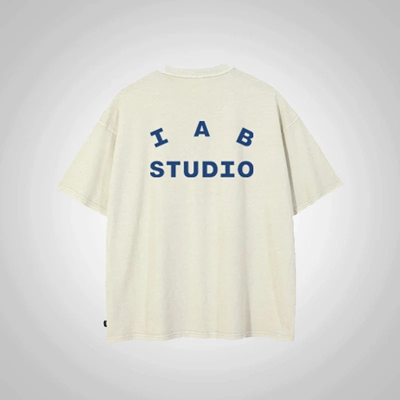 IAB Studio T-Shirts Seoul Logo Print — Water washing 2
