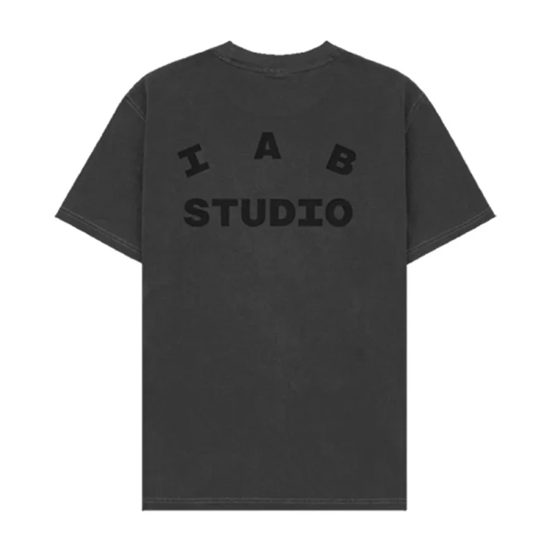 IAB Studio T-Shirts Seoul Logo Print — Water washing 1
