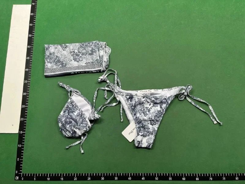 Fendi Swimwear Tie-Side Triangle Bikini Set image 13