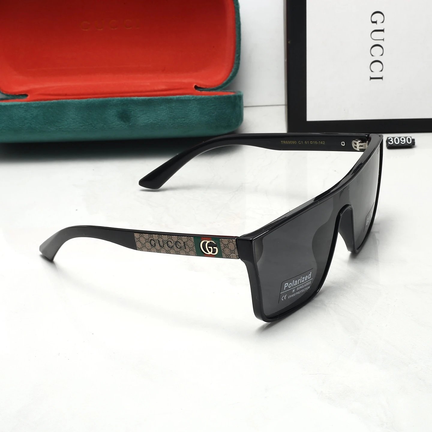 Gucci Square Frame Gradient Pink Sunglasses - 5