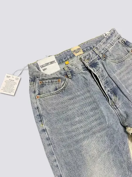 Gallery Dept Distressed Paint-Splatter Denim Jeans - 4