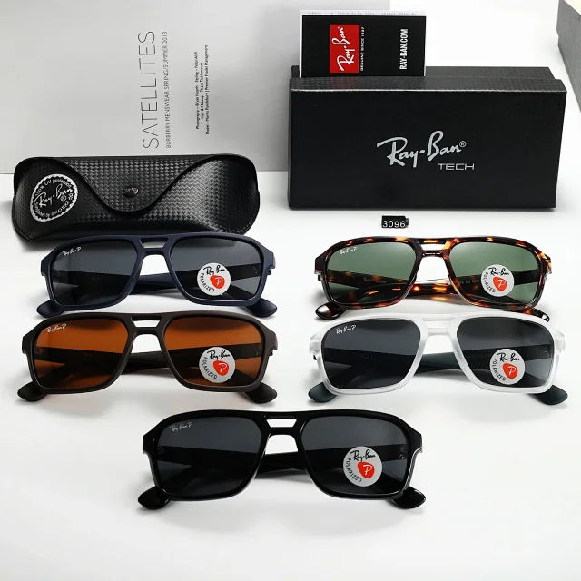 Ray-Ban Eyewear RB69096 Square Polarized Sunglasses product detail image 1