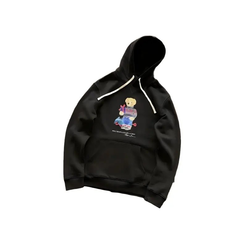 【 DX19-28 】 Hoodie with little bear print autumn and winter men's and women's couple hoodie