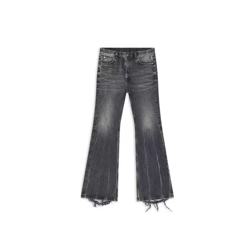 CMSS independently lost 22fw video tape, retro washed and made old black denim pants