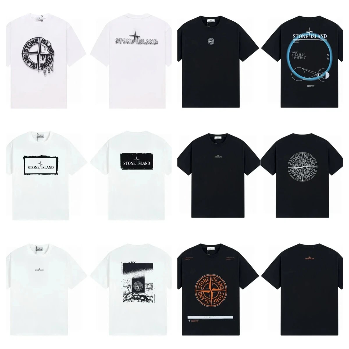 大罗盘短袖宽松男女个性T恤百搭宽松