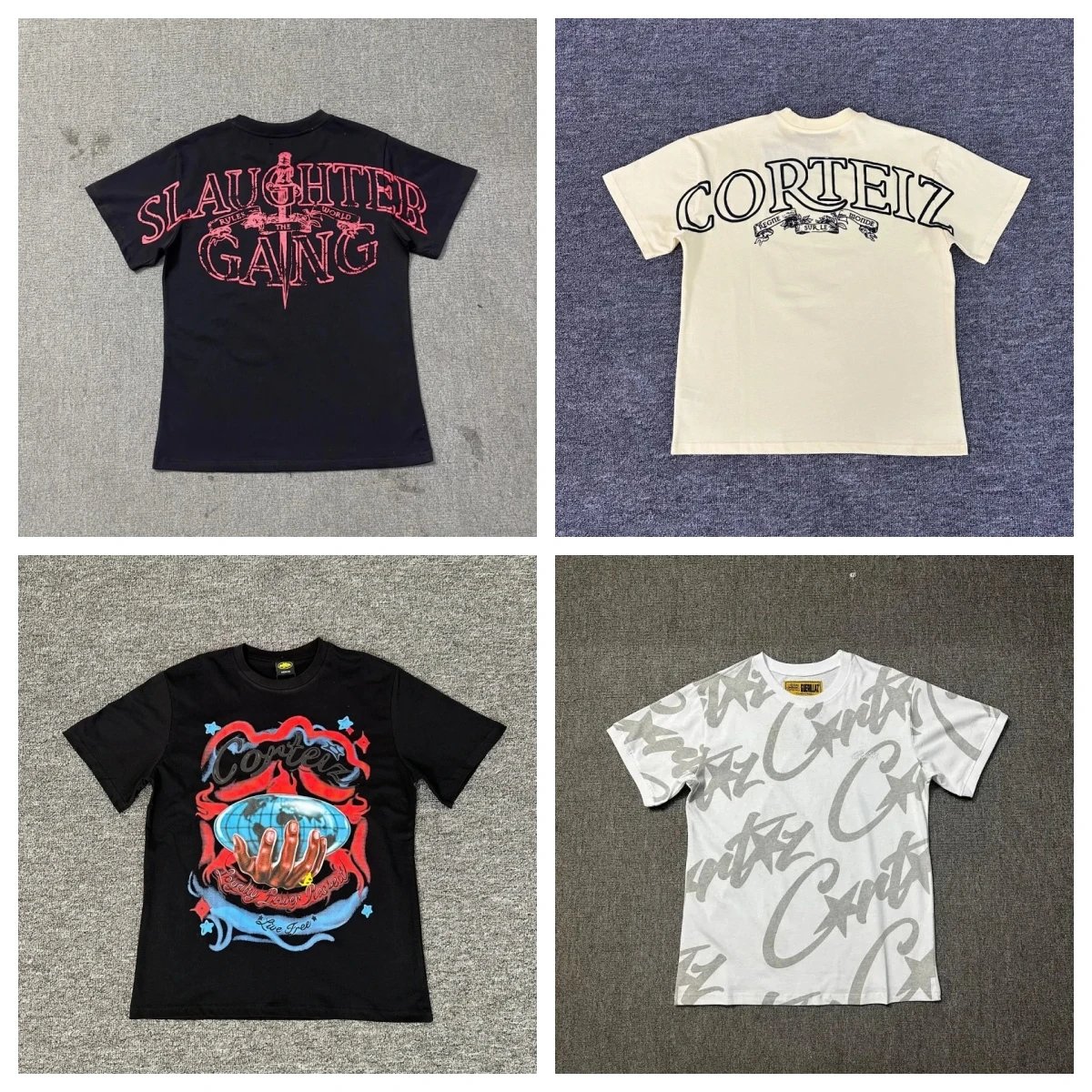 C-RO基础款系列短袖幻影字母Logo印花T恤夏季