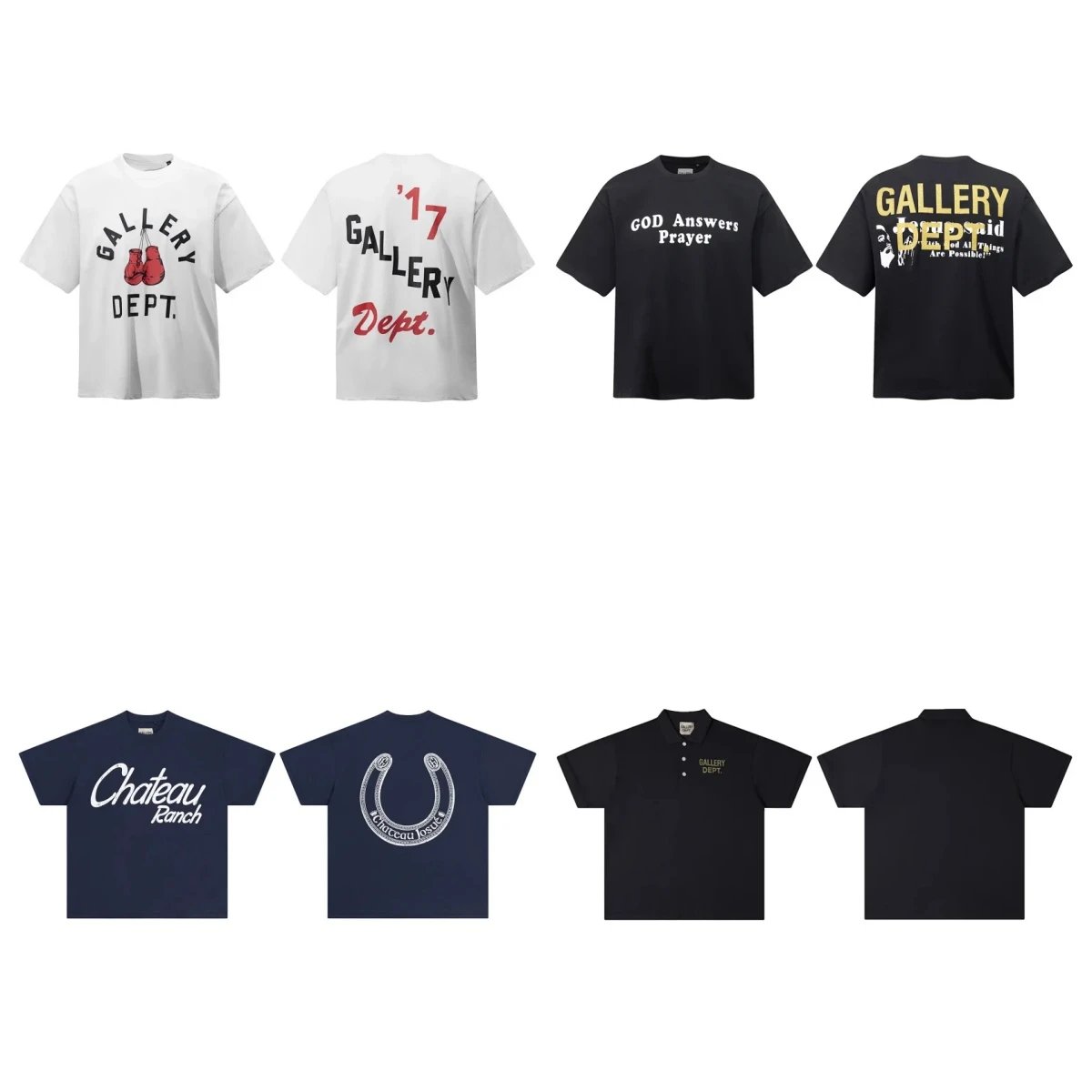 Ga Basic Letter Logo Print Casual Unisex Oversized Streetwear Short Sleeve T-Shirt for Couples