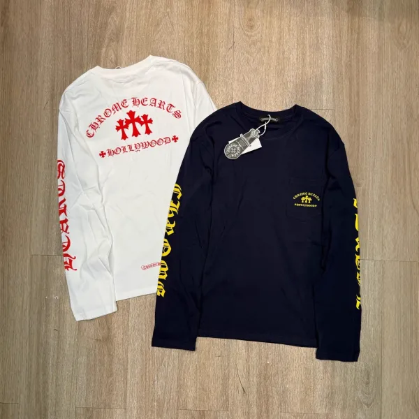 Design Dafan Triple Cross Long Sleeve T-Shirt Gray T-Shirts - 2