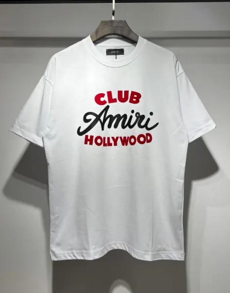 Amiri Club Hollywood White T-Shirt - 1