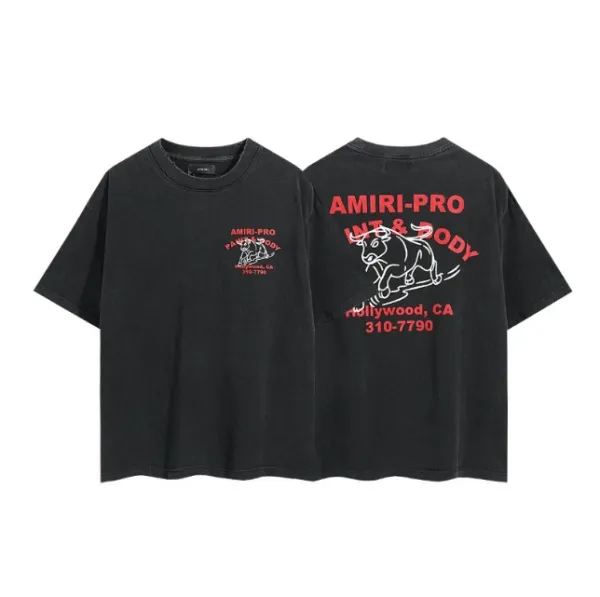 Amiri AMIRI-PRO Pan & Body Black T-Shirt - 1