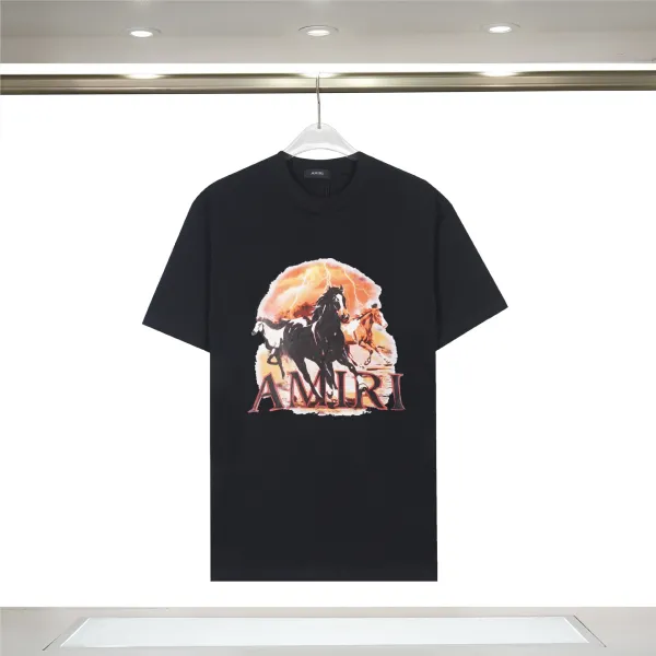 Amiri Horse Graphic Print Black T-Shirt - 1