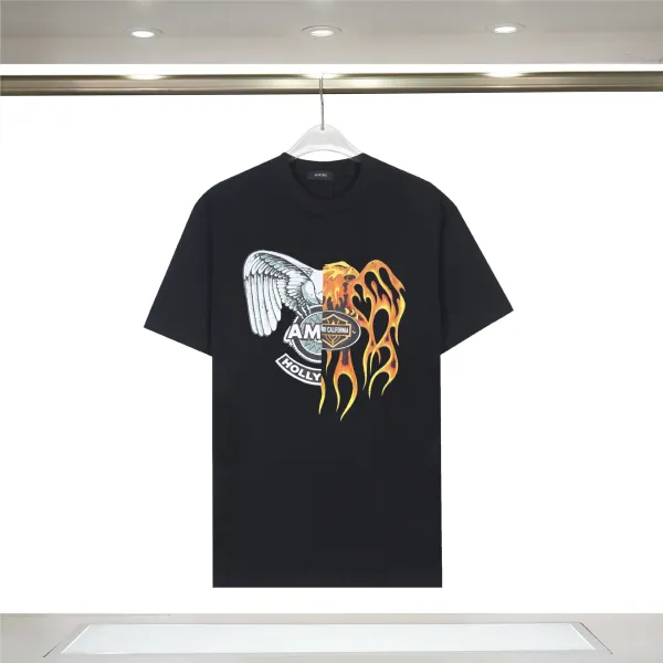 Amiri Eagle Flame Graphic Black T-Shirt - 1