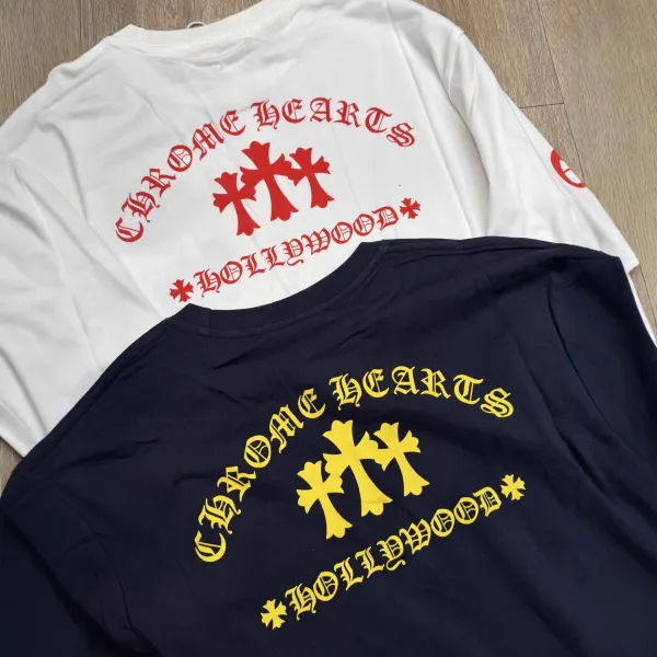 Design Dafan Triple Cross Long Sleeve T-Shirt Gray T-Shirts - 4