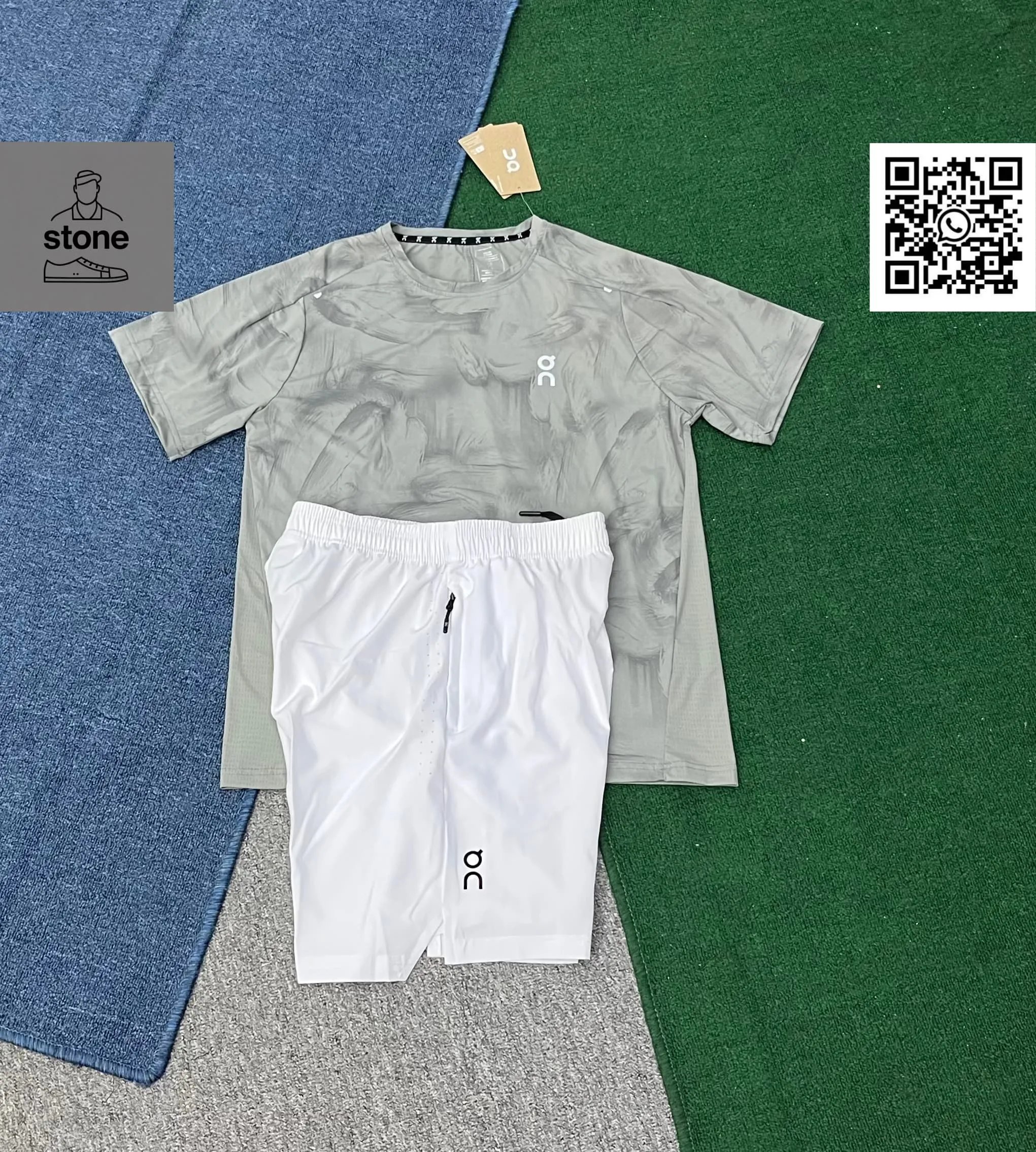 On Tracksuits Hooded Color-Block Jacket and Pants Set product image