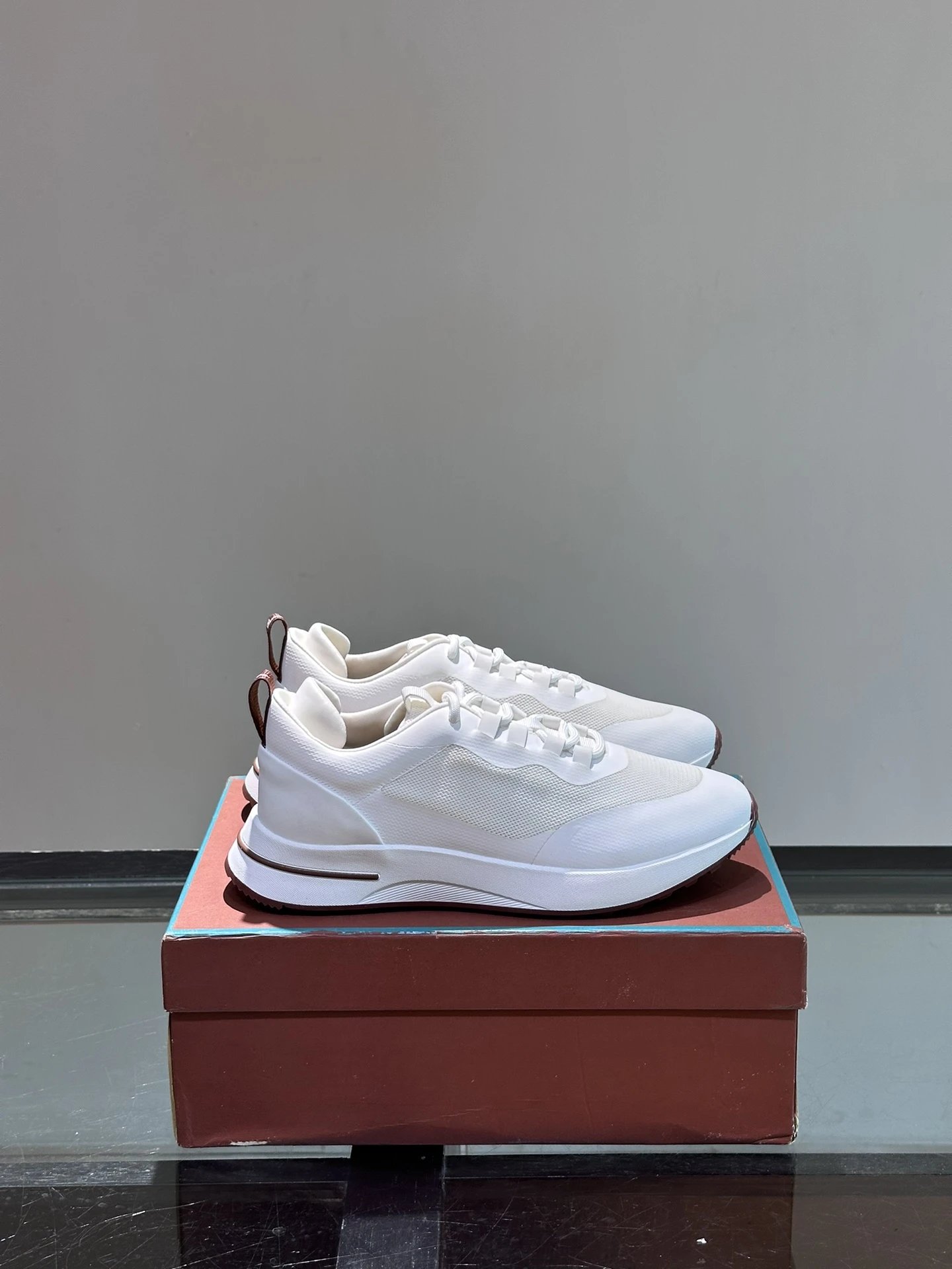 Loro Piana Sneakers 360 LP Flexy Walk Knit and Suede — 28