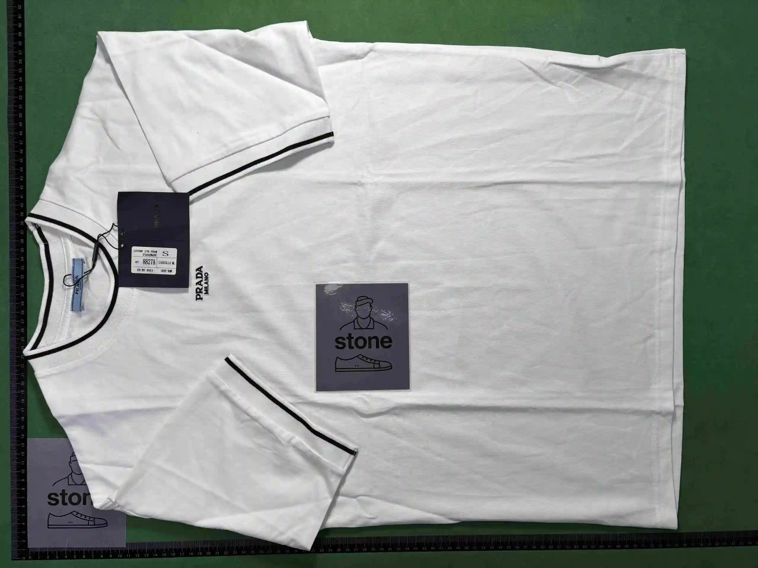 Prada T-Shirts Short-Sleeve Logo T-Shirt image 13