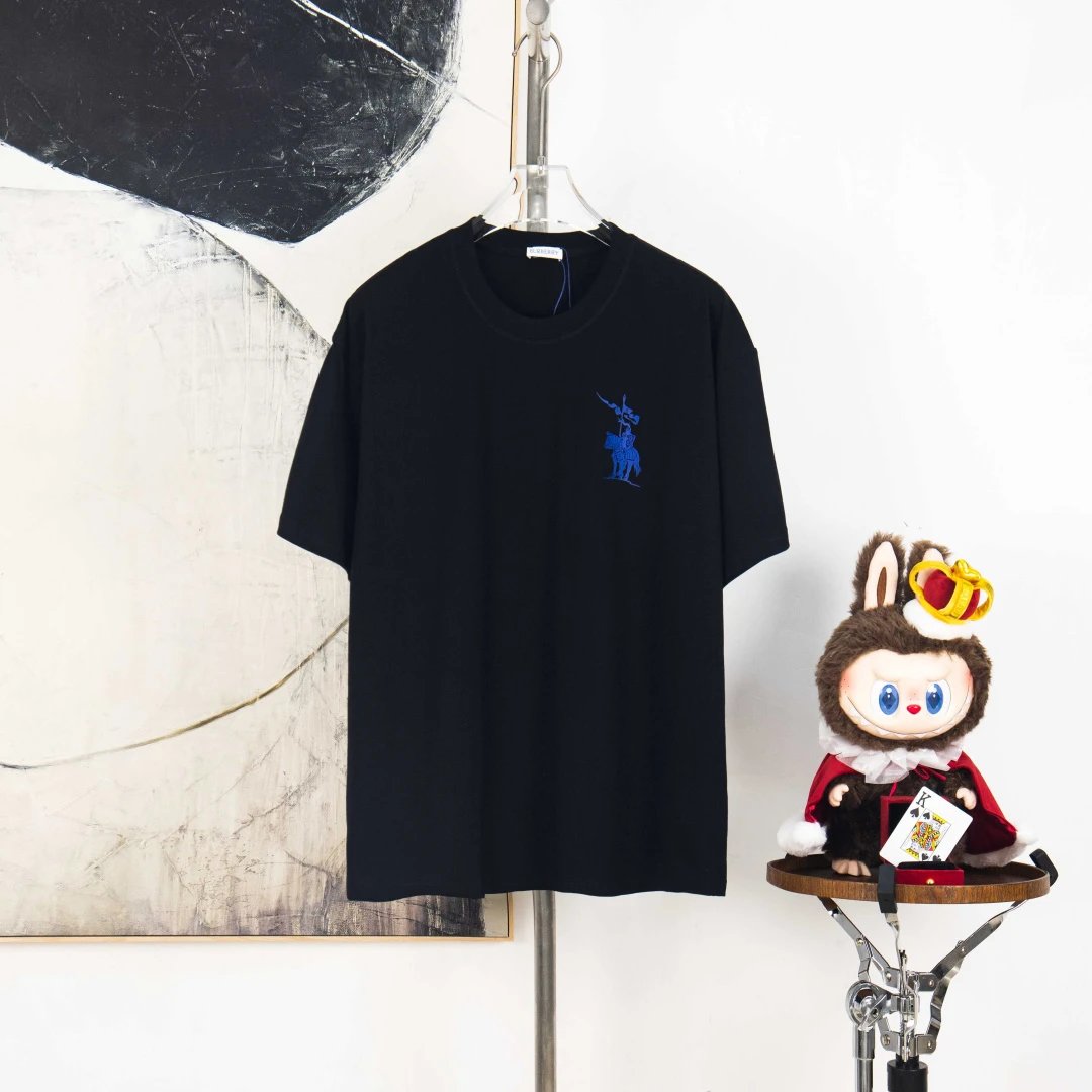 Burberry T-Shirts Check Panel Logo T-Shirt — 17