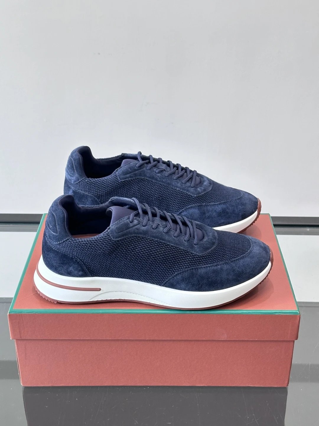 Loro Piana Sneakers 360 LP Flexy Walk Knit and Suede — 01