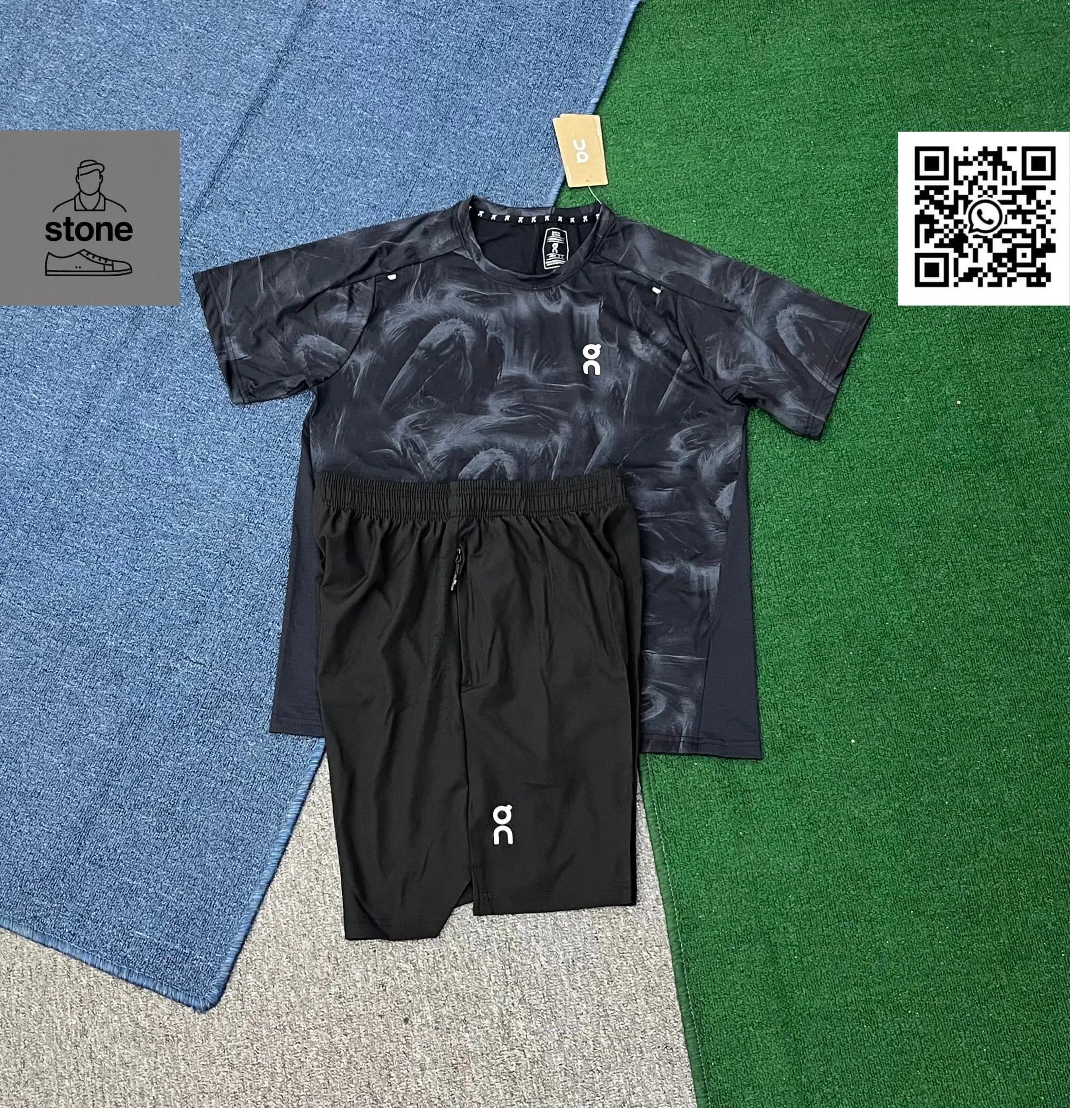 On Tracksuits Hooded Color-Block Jacket and Pants Set product image