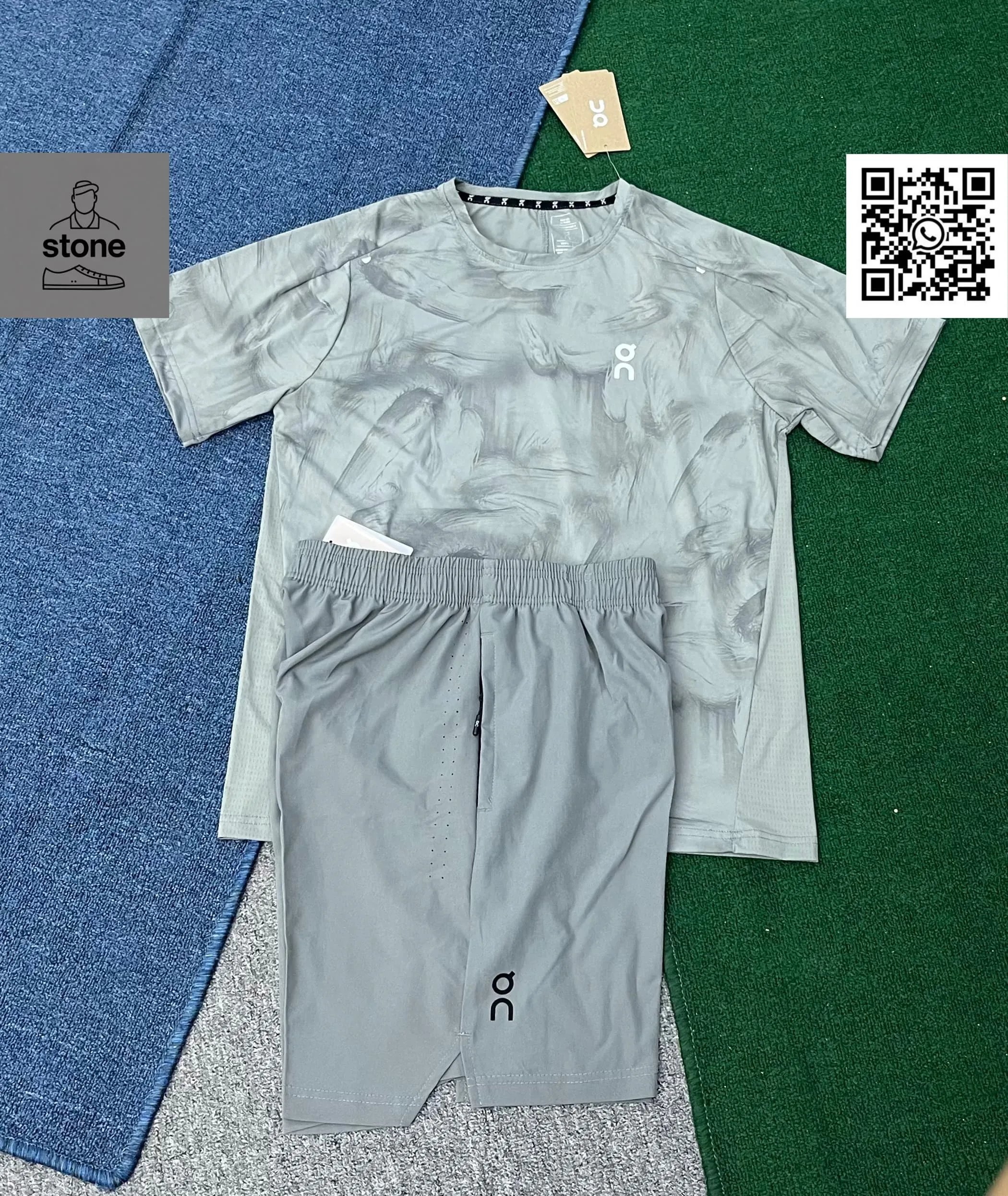 On Tracksuits Hooded Color-Block Jacket and Pants Set product image