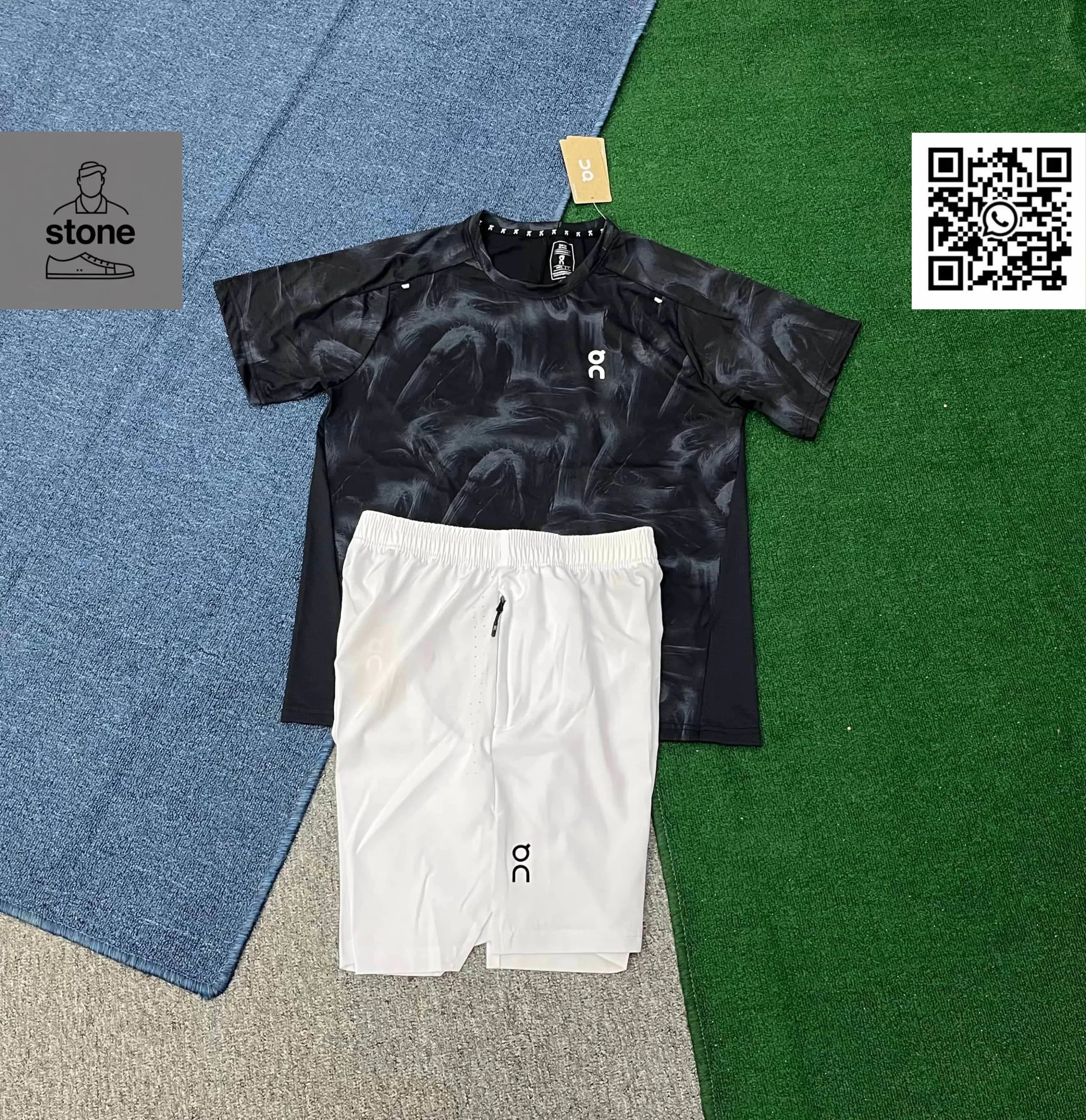 On Tracksuits Hooded Color-Block Jacket and Pants Set product image
