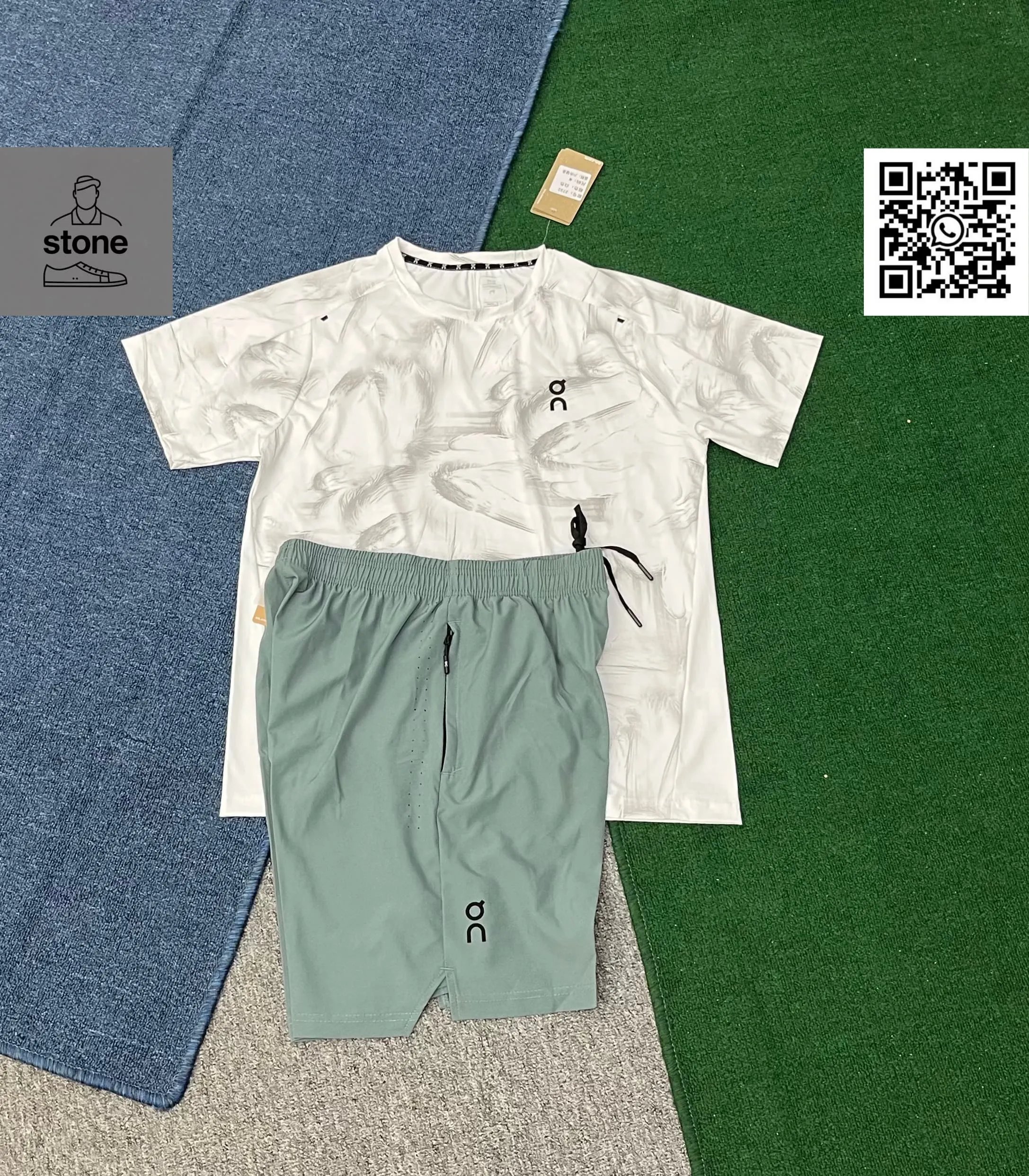 On Tracksuits Hooded Color-Block Jacket and Pants Set product image