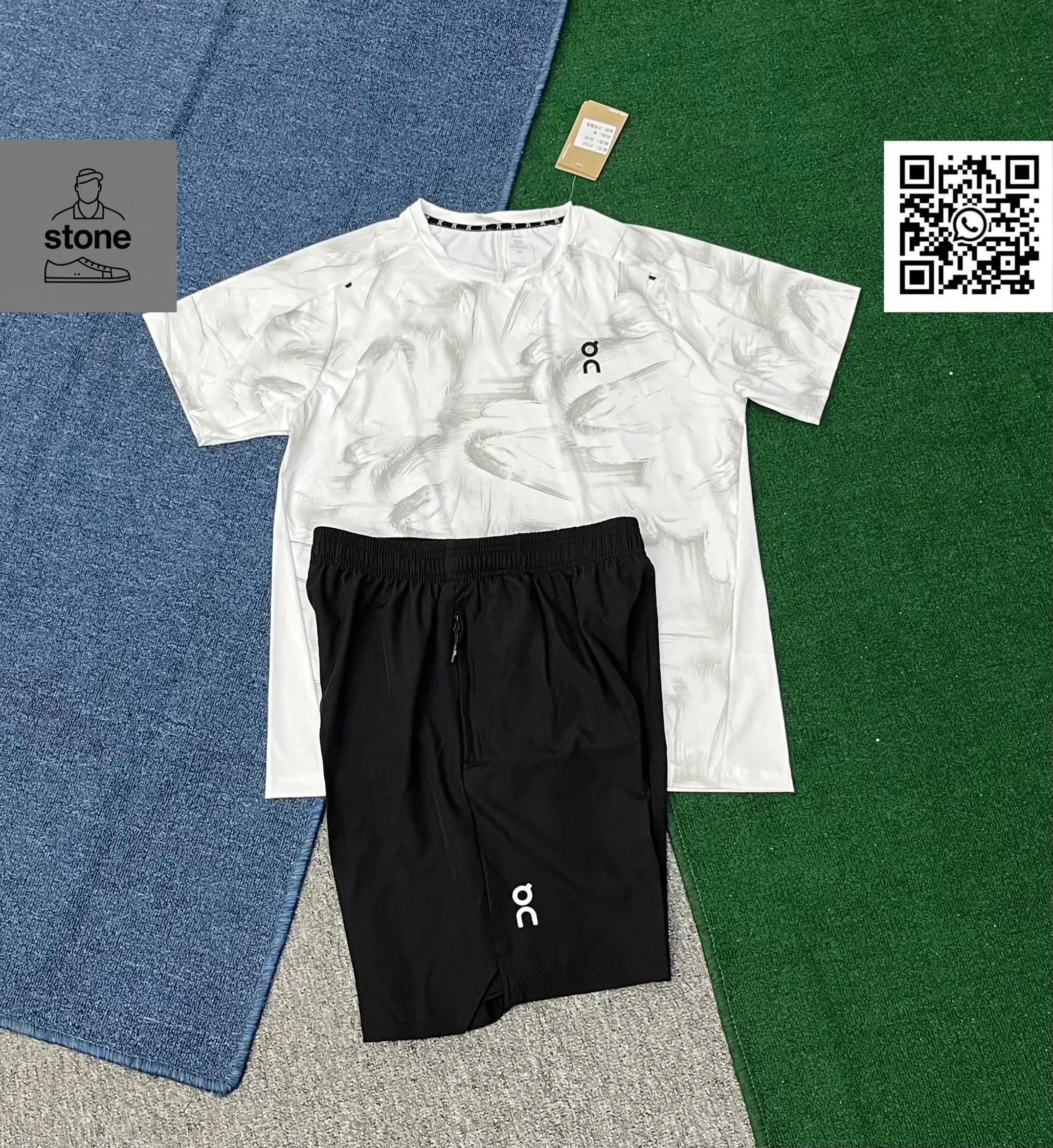 On Tracksuits Hooded Color-Block Jacket and Pants Set product image