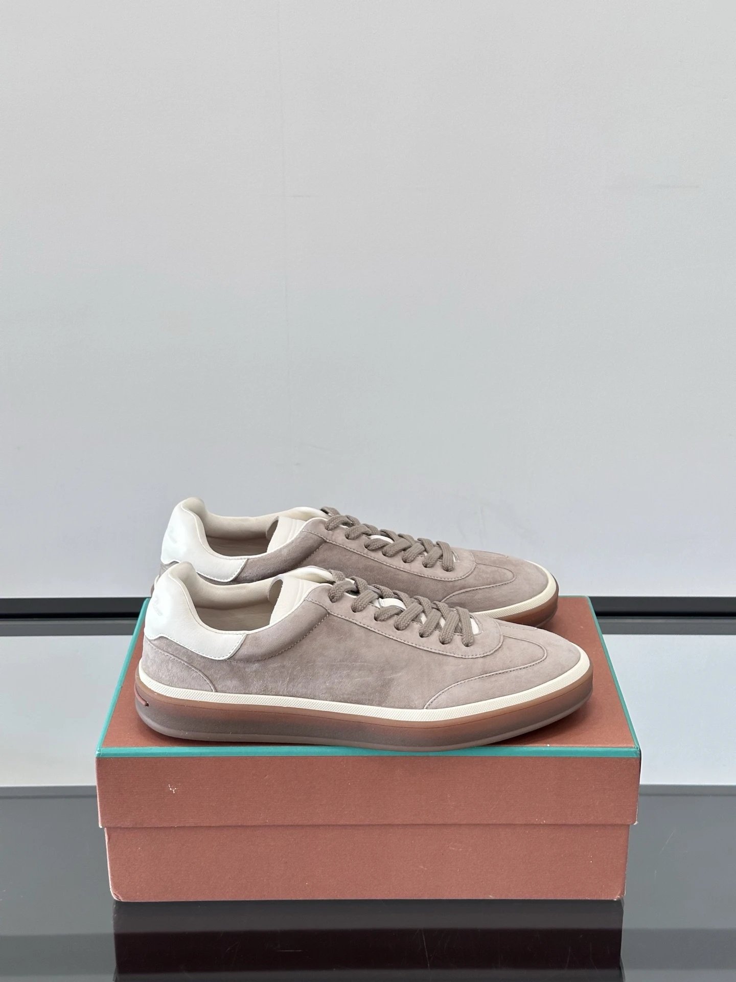 Loro Piana Sneakers 360 LP Flexy Walk Knit and Suede — 34